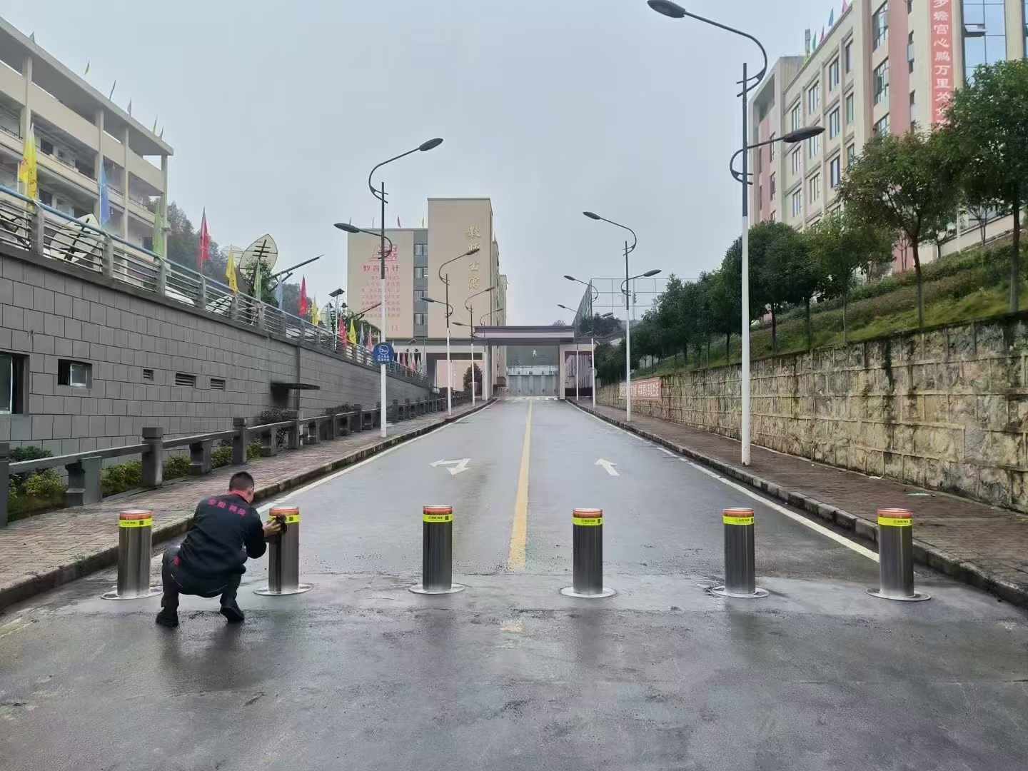 Remote Control Security Bollards